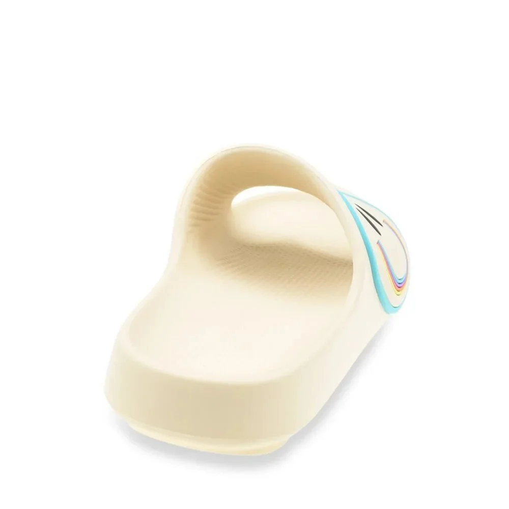 Wonder Nation Little Girl & Big Girl Icon Eva Slide Sandals, Size 13/1, Beige